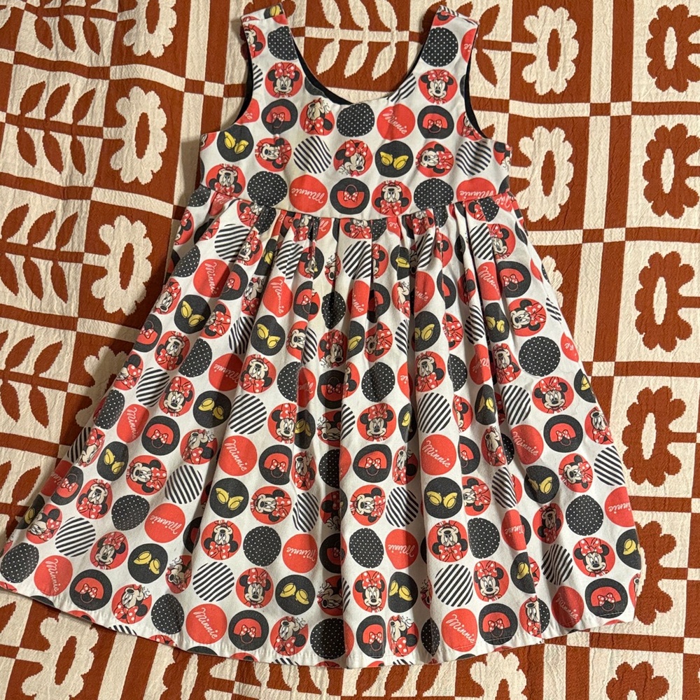 Vintage Kids Dress - Disney Minnie Mouse